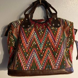 Huipil day bag overnighter day bag weekender